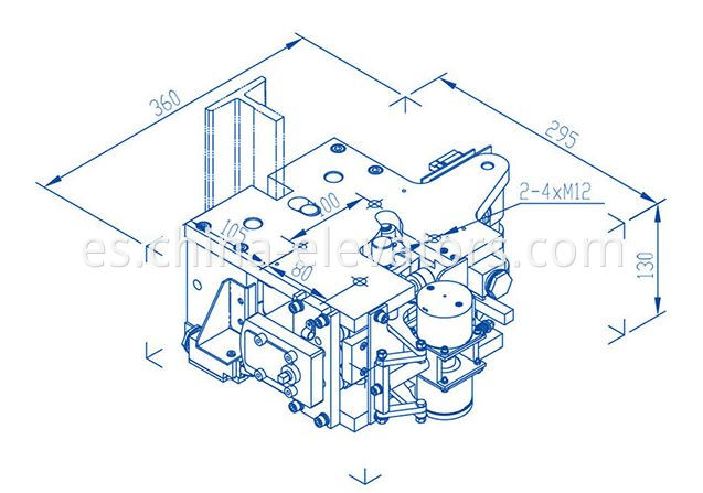 Dispositivo de sujeción de riel AGB para ascensores AGB Rail Clamping Device for Elevators